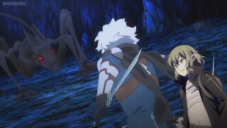 Bell and ryu encounter juggernaut again at floor entrance | Ryu's sweet lie | Danmachi season4 ep 21