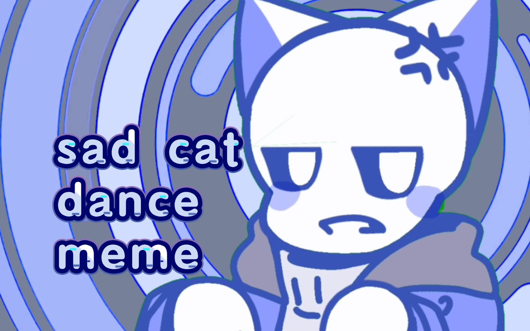 sad cat dance meme , but it's sans - BiliBili