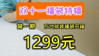 【福袋探雷】双十一万代官方1299拼装福袋开箱！价值超过2200元的高额福袋里面都有什么？