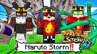 CUMAN ADA DISINI SASUKE MODE SAYAP!! 😱 Review ADDON NARUTO STORM V4 Minecraft PE | MCPE 1.18 Part 4