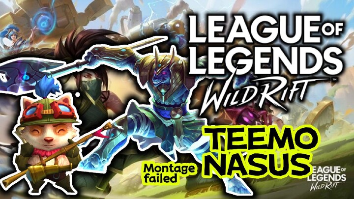 TEEMO VS NASUS .. FAILED & SET UP WAR - WILD RIFT #BESTOFBEST mobile moba icon