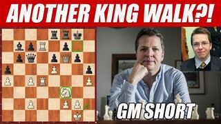 Short's Famous King Walk! Black resigns after 4 moves!