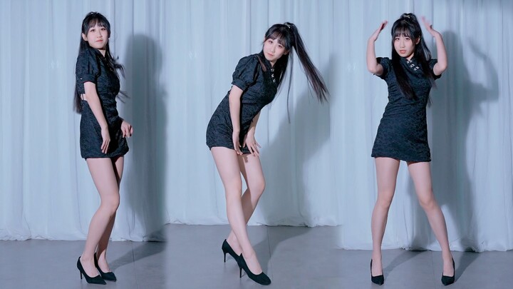 Pure black cheongsam ~ "My New Clothes" tempting flip