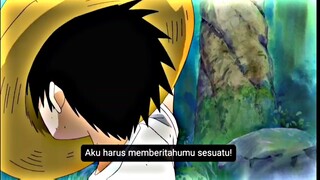 Mungkin sejak dalam kandungan luffy udah pengen jadi bajak laut