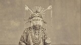 一张100年前的照片中的新疆维吾尔族人 香港，中国船只和英国战舰，篮子制造商，慈善口粮，
