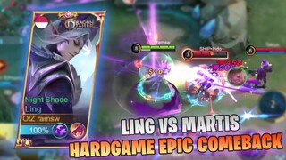 HARDGAME LING EPIC COMEBACK IS REAL SOLO RANK - MOBILE LEGENDS