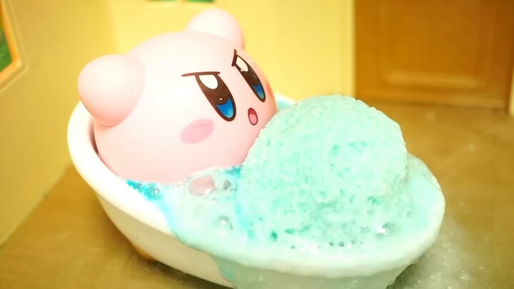 [Animasi stop-motion] Kirby ingin makan barbekyu juga!