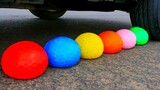 EKSPERIMEN : MOBIL vs Balloons | Crushing Crunchy & Soft Things by Car!