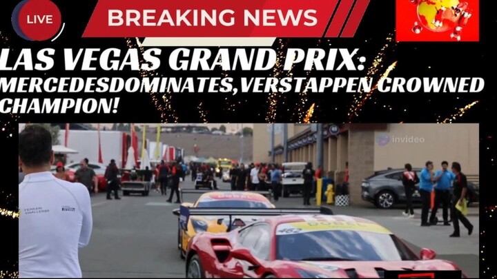 Las Vegas Grand Prix: Mercedes Dominates, Verstappen Crowned Champion! #shorts