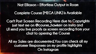 Nat Elliason  course -  Effortless Output in Roam download