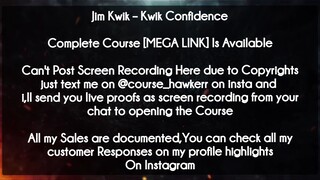 Jim Kwik  course-  Kwik Confidence download