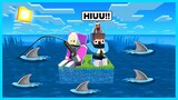MIPAN & ZUZUZU Bertahan Di Pulau Yang Penuh Hiu & TAMAT!- Minecraft Survival