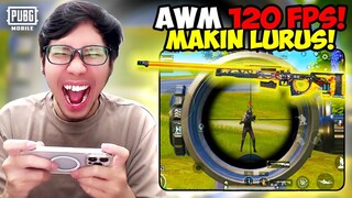 OH TERNYATA BEGINI! PAKAI AWM DENGAN GRAFIK 120 FPS AIM MAKIN LURUS! TEMBUS 25 KILLS! - PUBG MOBILE