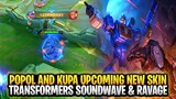 Popol & Kupa Upcoming New Transformers Skin Soundwave & Ravage Gameplay | Mobile Legends: Bang Bang