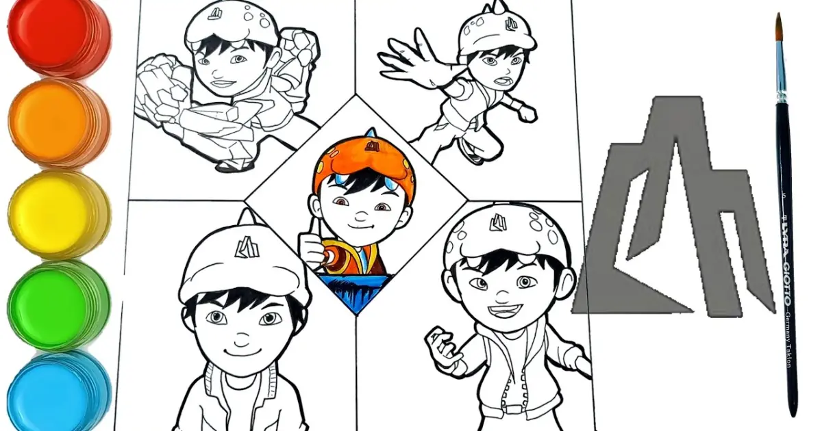 mewarna boboiboy kuasa 7