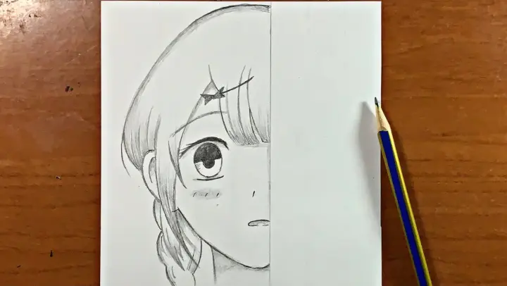 How to draw cute anime girl step-by-step