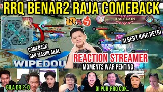 RRQ KING COMEBACK! LING ALBERT MENGGILA REACTION STREAMER RRQ VS AURA MPL SEASON 10