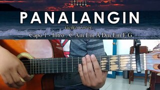 Panalangin - Geiko Cover - Guitar Chords