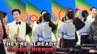 When Kim Taeri try to touch Junho's face in the middle of pictorial | Offstage and Onstage Moments