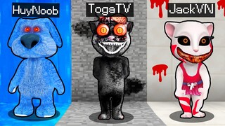 TÔ GÀ THỬ THÁCH 24h CHƠI TRỐN TÌM KINH DỊ CÙNG TALKING JUAN, TALKING PABLO VÀ TALKING ANGELA LÚC 3H