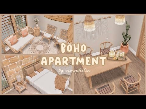 boho apartment tour + floor plans | sims freeplay