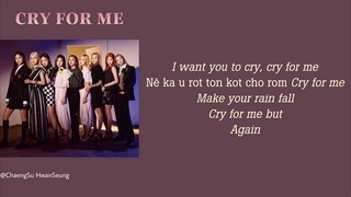 [Phiên âm tiếng Việt] CRY FOR ME - TWICE