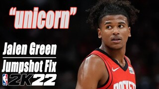 Jalen Green Jumpshot 2nd Fix NBA2K22