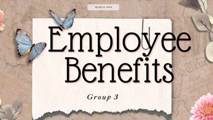 EMPLOYEE BENEFITS OF GROUP 3