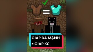 Giáp da mạnh bằng giáp kim cương nha👍 minecraft fyp xuhuong toanmc clownsmcteam theanh28