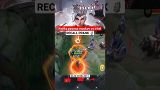 KETIKA PESONA MOSKOV VS IRITEL✓~RECALL PRANK~🔥🔥🔥#mobilelegends #mlbb #shorts