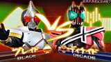 Kamen Rider Climax Heroes PS2  (Blade King Form) vs (Decade) HD