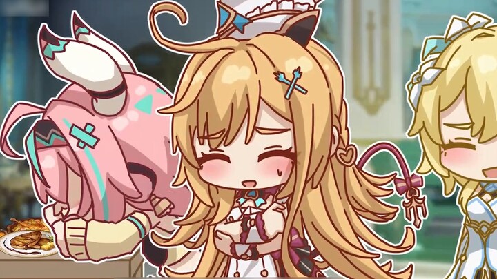 [Genshin Impact Parody] Ai Kefei: I don’t want to work for a restaurant for free for the rest of my 