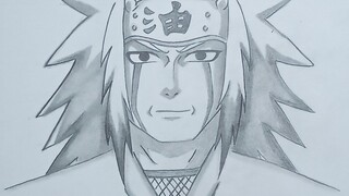 How to draw Jiraiya step by step || How to draw anime || Easy drawing ideas for beginners