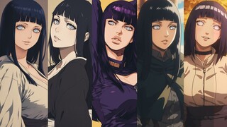 Hyuga Hinata, but with a different style [AI painted wallpaper collection]