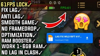 FIX LAG LOL WILD RIFT CONFIG 61FPS LOCK | LOL WILD RIFT LAG FIX | LOL MOBILE LAGGING ISSUE FIX