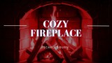 Relax In Front Of A Cozy Red Fireplace | Fireplace Sound