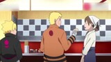 Naruto invited Boruto to eat ramen, and took out a free coupon in his pocket when paying, Boruto's j