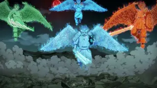 The full body of Susanoo appears on the stage, what is oppression?