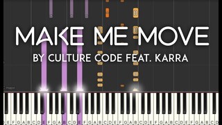 Make Me Move by Culture Code feat. Karra synthesia piano tutorial with lyrics | free sheet music