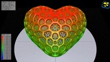 Heart Simulated Layer by Layer Using vampire (3d Printing) Software