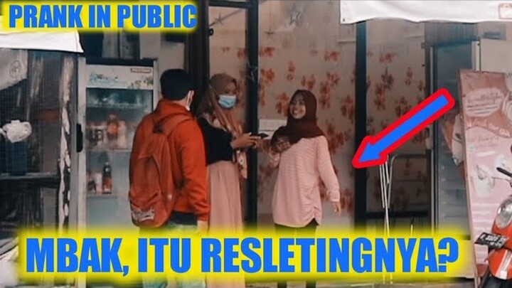 PRANK MBAK ITU RESLETINGNYA KE BUKA ! - PRANK INDONESIA