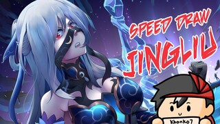 [SPEED PAINTING] JINGLIU Fanart By Khonko