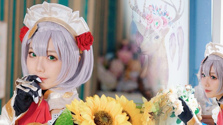 Battle Maid? Doll Gundam? She is the most gentle and lovely rock king emperor! [ Genshin Impact | Noelle Sheng He cos ] Hook up and swear ❤ Happy Birthday Noelle!