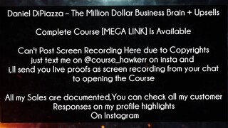 Daniel DiPiazza Course The Million Dollar Business Brain + Upsells Download