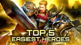 Top 5 Easiest Heroes To Play | Top 5 Random Tier List AOV | Arena of Valor | Liên Quân Mobile | RoV