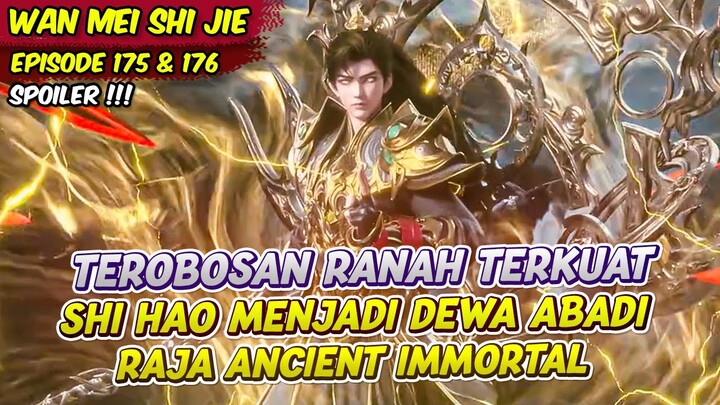 SHI HAO MENJADI RAJA DEWA ABADI RANAH TERKUAT | PERFECT WORLD | EPS 175 & 176