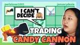 WHAT PEOPLE TRADE FOR CANDY CANNON (I CAN'T DECIDE) *Roblox Tagalog*