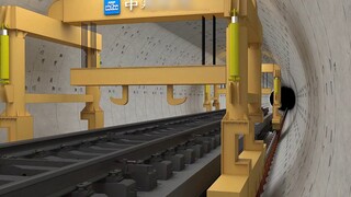 Construction technology of subway track area