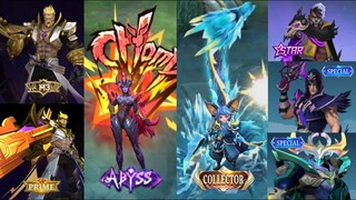 UPCOMING 8 NEW SKINS GAMEPLAY IN MLBB - NANA COLLECTOR SKIN - BRODY STARLIGHT SKIN | ML LEAKS 2021