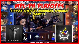 Nag Gusion na si Karl! Finesse Solid vs ArkAngel Ownage | MPL PH Season 2 Playoffs - MLBB